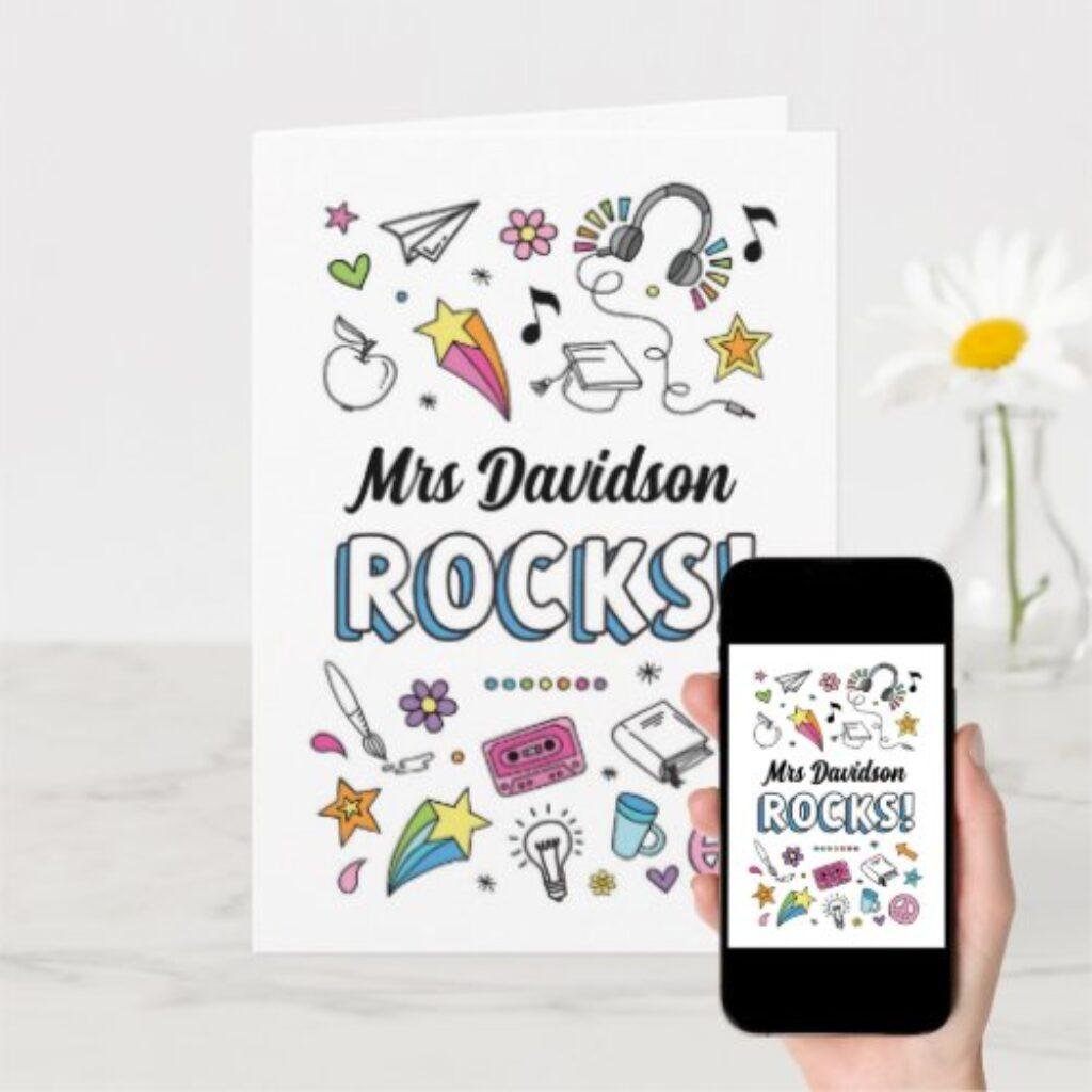 teacher rocks thank you card r35ee03dbd28f4a9dbf70b85bc1f72bfe rta5m 1024