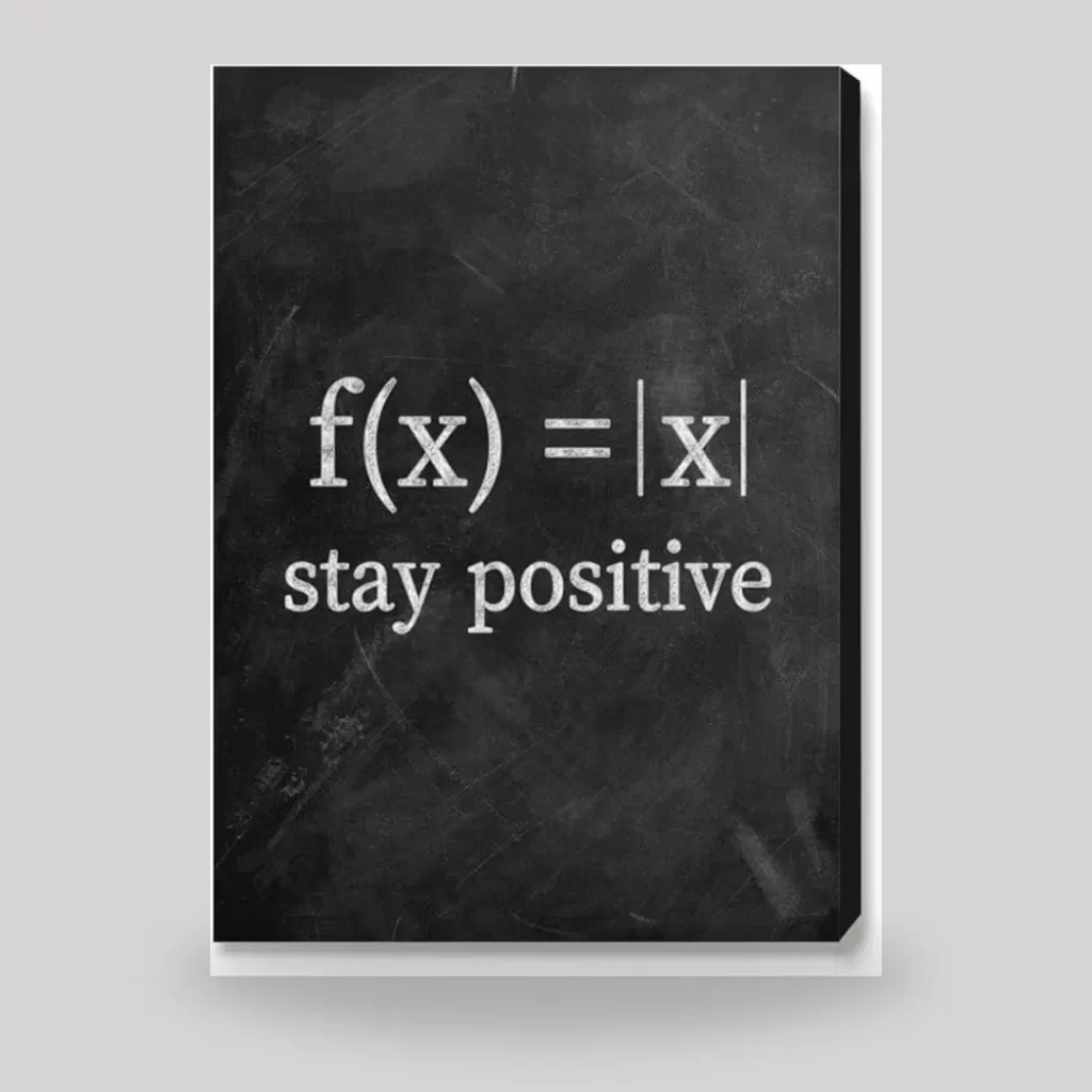 Funny Educational Canvas Wall Art-Saty Positive Poster Canvas