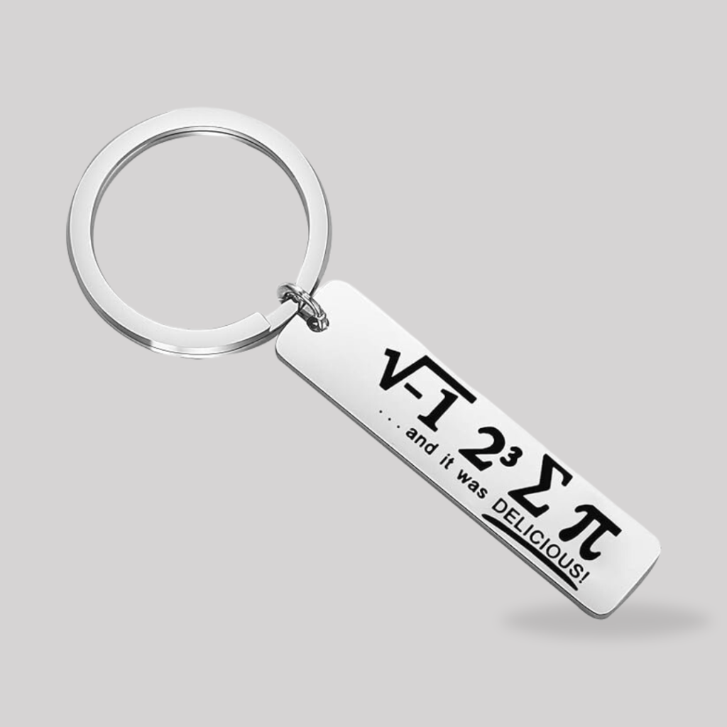 Keychain Funny Math Geek Gifts
